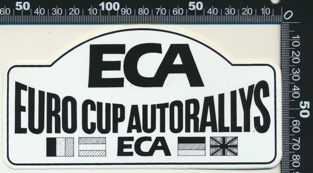 Sticker: Euro Cup Autorallys, Ophalen of Verzenden, Zo goed als nieuw, Auto of Motor