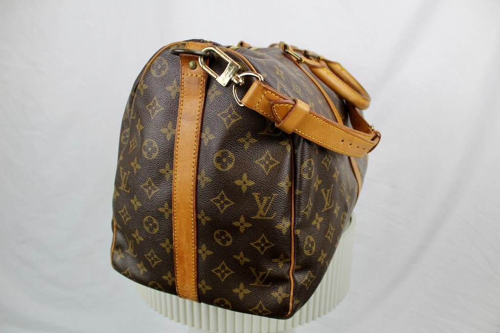 Louis Vuitton Keepall 50 Bandouliere - 1022, 40 tot 60 cm, 30 cm of meer, Gebruikt, Bruin