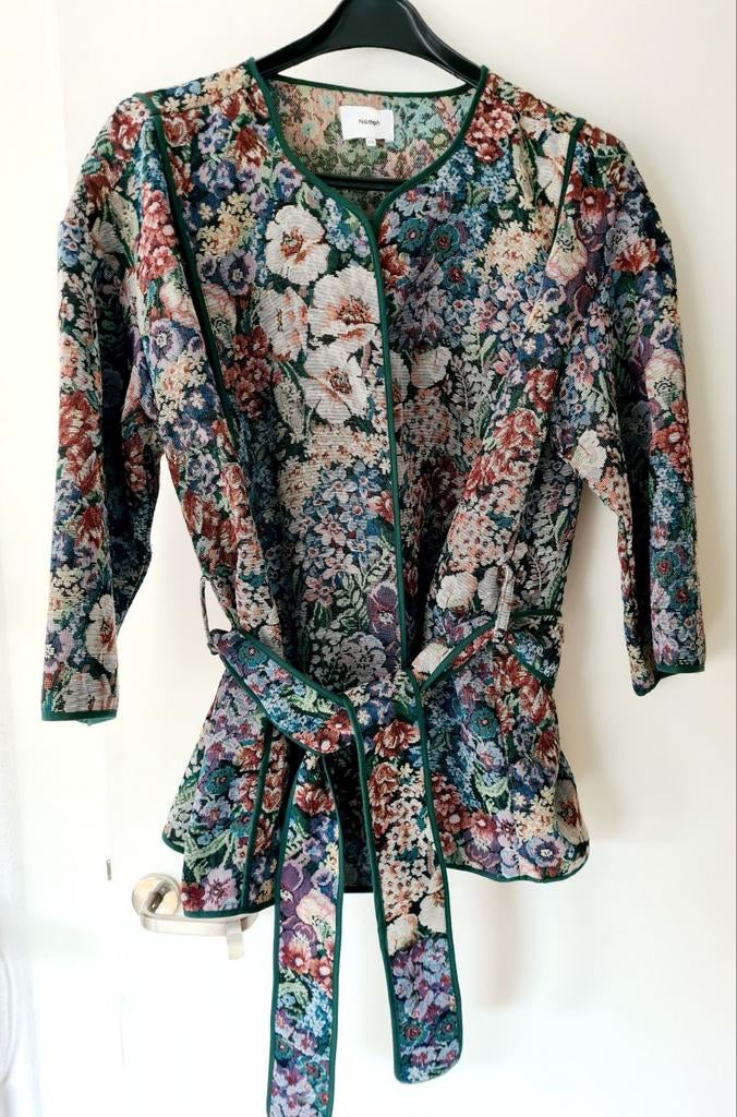 Jasje / Kimono Numph maat L/ XL, groen, Maat 42/44 (L), Ophalen of Verzenden, Zo goed als nieuw, Groen