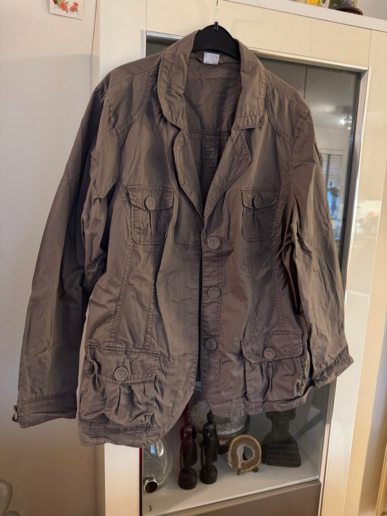 Beige jasje van MS Mode, maat 48, Ophalen of Verzenden, Zo goed als nieuw, Bruin, Jasje of Colbert