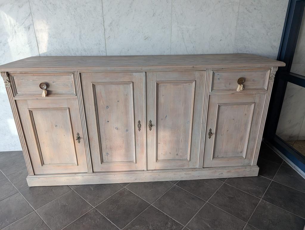 Mooi dressoir kast hout 200cm, Ophalen, Zo goed als nieuw, 50 tot 75 cm, 200 cm of meer