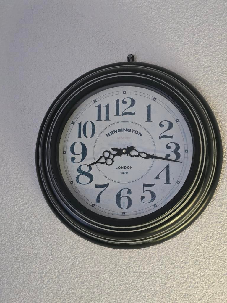 Kensington Station London Wandklok, Ophalen, Zo goed als nieuw, Analoog, Wandklok