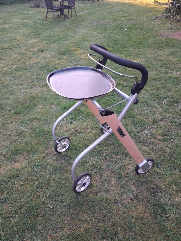 Binenrollator met dienblad van Trust, Diversen, Rollators, Ophalen, Zo goed als nieuw