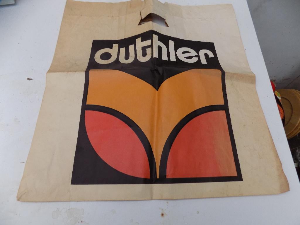 Reclame afbeelding Duthler papieren tas, Ophalen of Verzenden, Overige typen