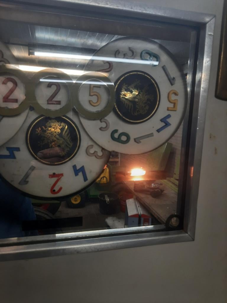 Rotamint gokkast uit 1957, Ophalen, Gebruikt