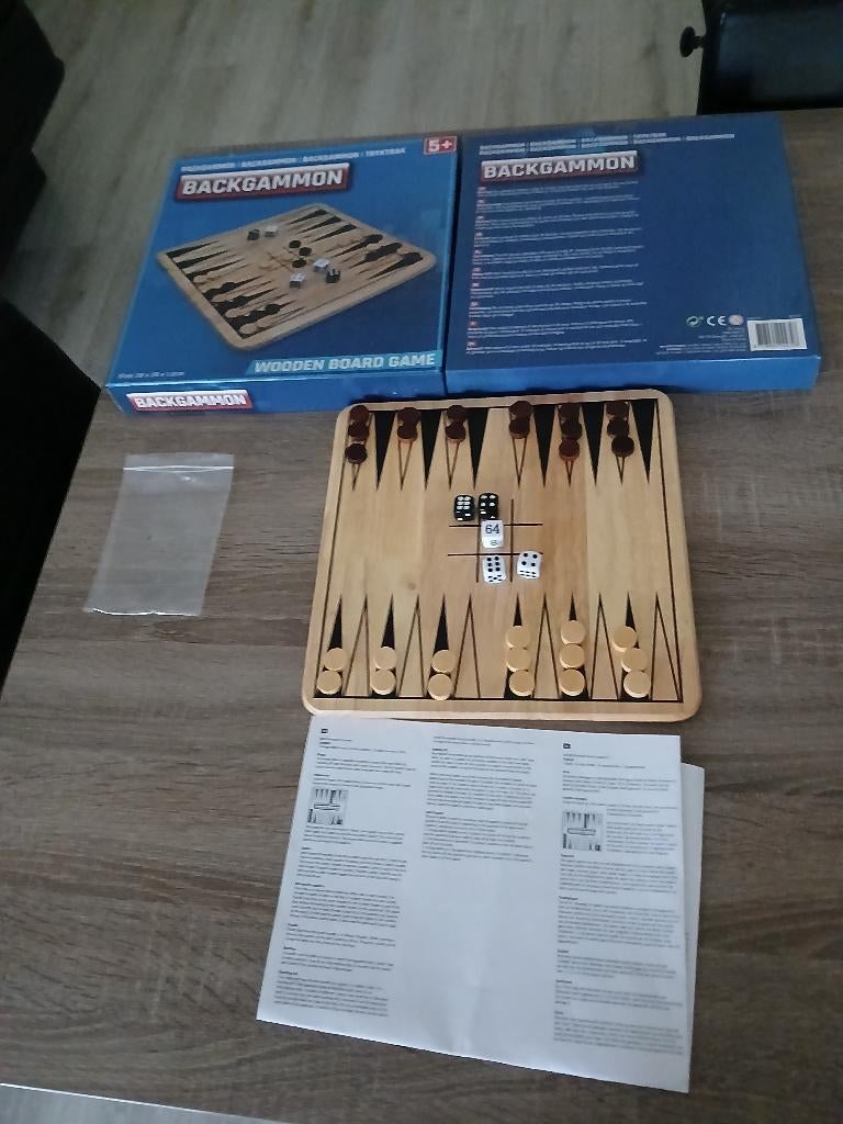 Backgammon, Een of twee spelers, Ophalen of Verzenden, Nieuw