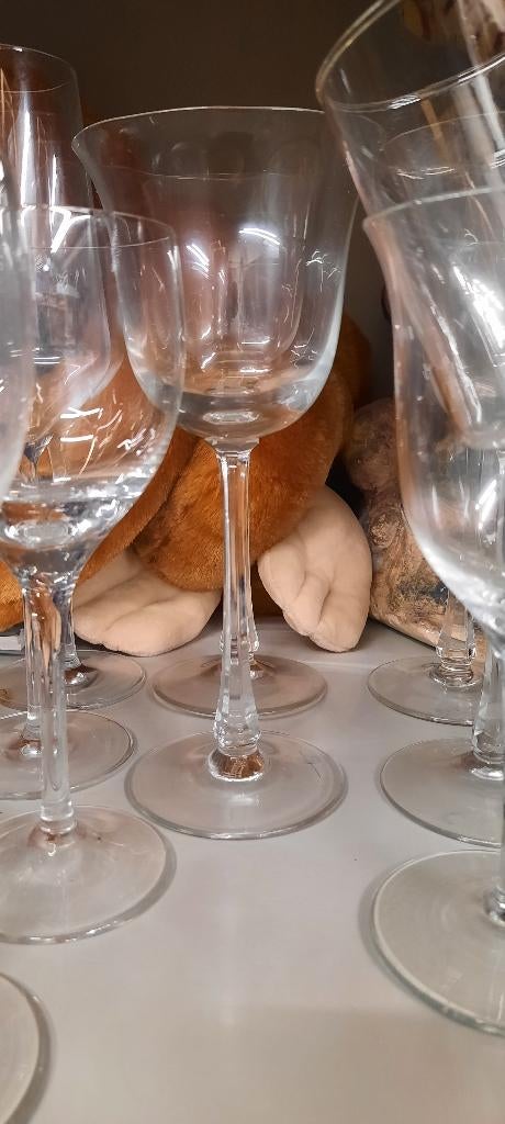 Partij veschillende soorten glazen kristal,, Verzamelen, Glas en Borrelglaasjes, Ophalen, Zo goed als nieuw, Overige typen