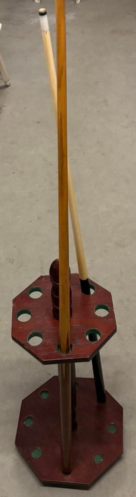 Keu standaard hout, Sport en Fitness, Biljarten en Poolen, Ophalen, Overige typen, Zo goed als nieuw, Nvt