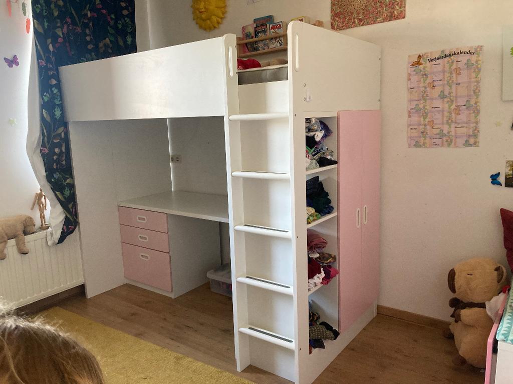 Hoogslaper IKEA Smastad, Kinderen en Baby's, Kinderkamer | Stapelbedden en Hoogslapers, Gebruikt, Hoogslaper, Ophalen