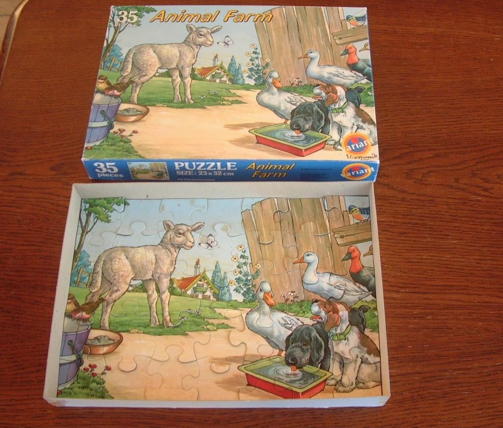 complete puzzel animal farm 35 stukjes, Ophalen of Verzenden, 10 tot 50 stukjes, Gebruikt, 6 jaar of ouder