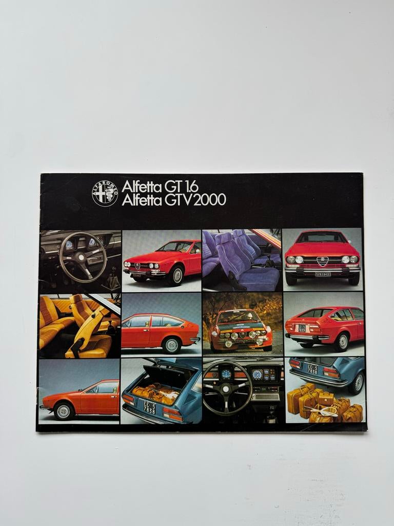 Alfa Romeo Alfetta GT folder uit 1976, Ophalen of Verzenden, Gelezen, Alfa Romeo
