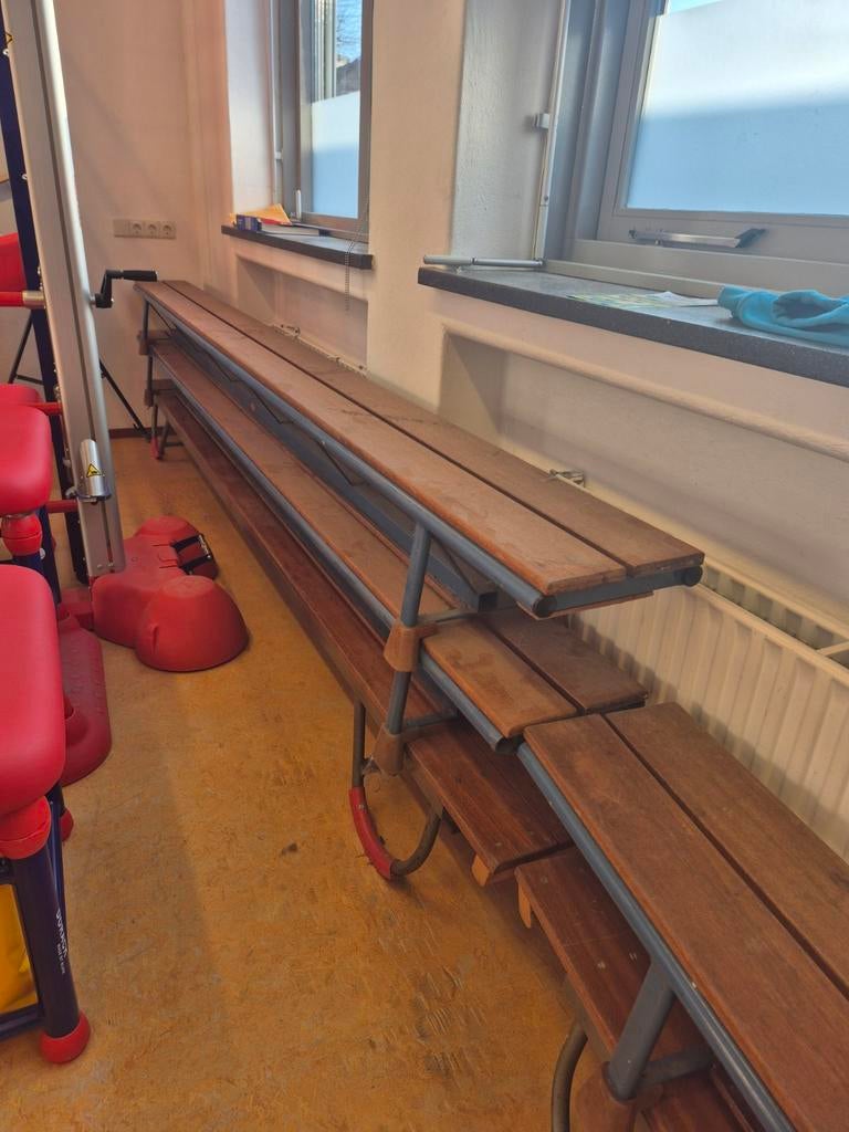 Turnbanken / Gymbanken - Set van 5, Sport en Fitness, Turnen, Ophalen, Gebruikt, Bruin, Materiaal