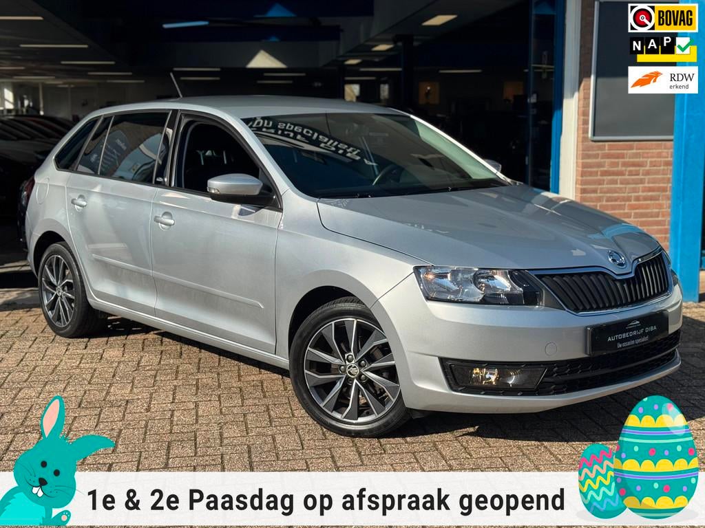 Skoda Rapid Spaceback 1.2 TSI Edition 2016 AUT NAVI CLIMA, Stof, Gebruikt, 4 cilinders, 49 €/maand