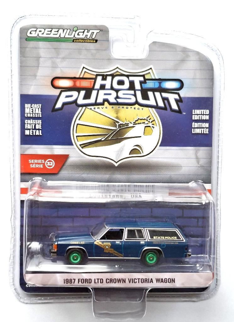 1987 Ford LTD Victoria Wagon Greenlight 1/64 chase police, Ophalen of Verzenden, Nieuw, Auto