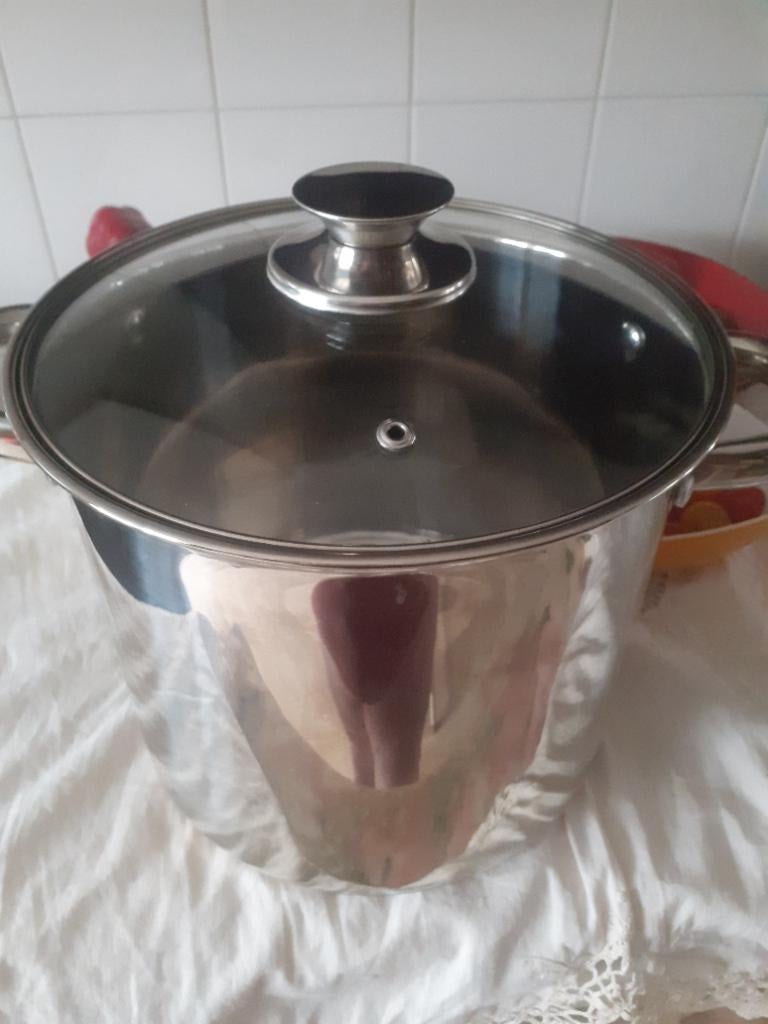 Pan Bardani 4,5l, Zo goed als nieuw, Rvs, Keramische plaat, Ophalen