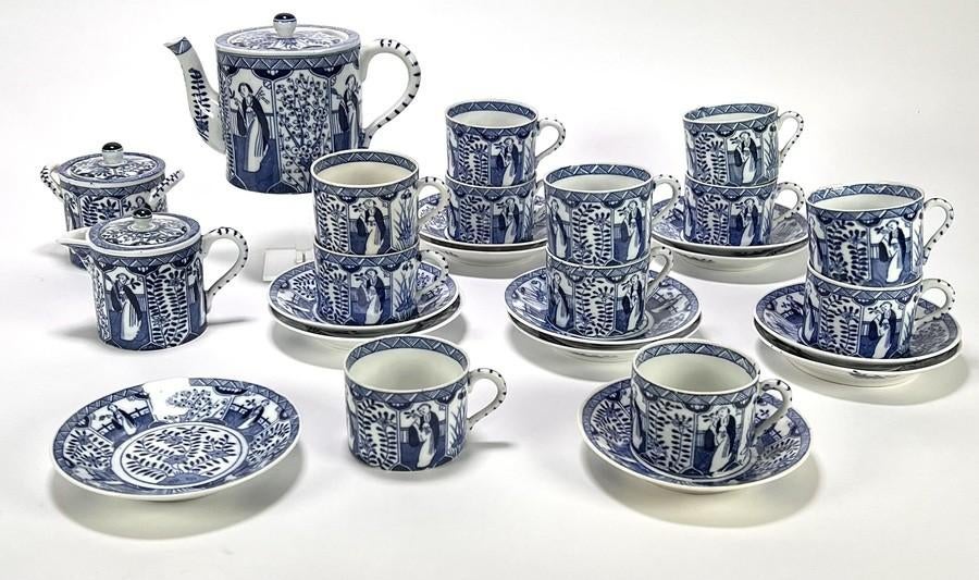 1204. Servies, Mosa Maastricht - Lange Lijs, ca. 1900, Antiek en Kunst, Antiek | Servies los, Ophalen of Verzenden
