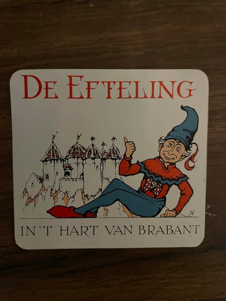 Vintage Efteling Sticker - In 't Hart van Brabant, Verzamelen, Efteling, Gebruikt, Overige typen, Ophalen of Verzenden