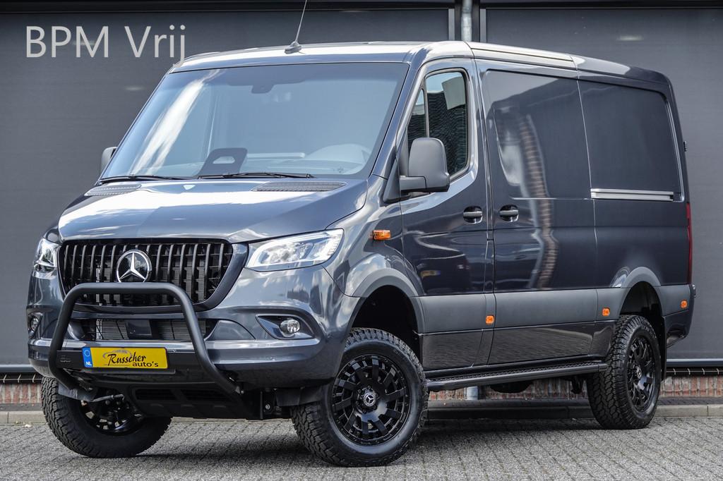 Mercedes-Benz Sprinter 4x4 319Cdi 190Pk 9G-tronic | L2H1 | 2, Automaat, Stof, Gebruikt, Zwart