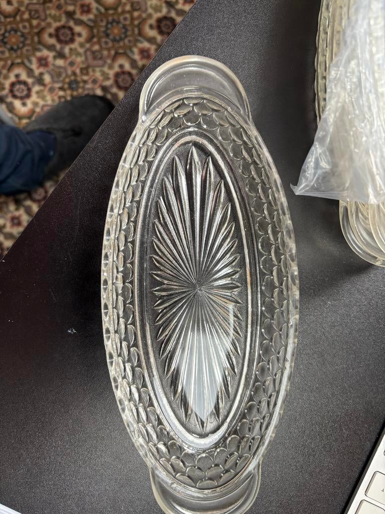 Vintage glazen schaaltjes voor dessert of dame blanche, Ophalen of Verzenden