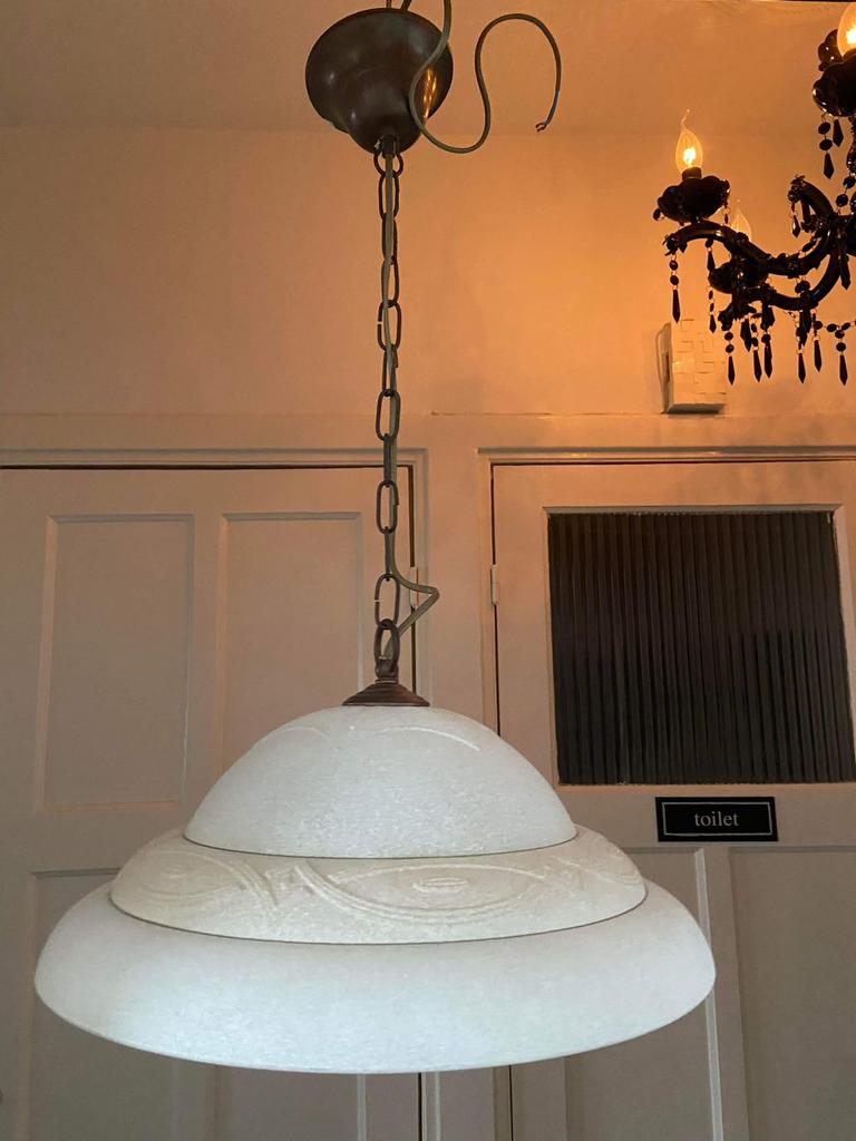 Massive hanglamp, Ophalen of Verzenden, Zo goed als nieuw, Minder dan 50 cm