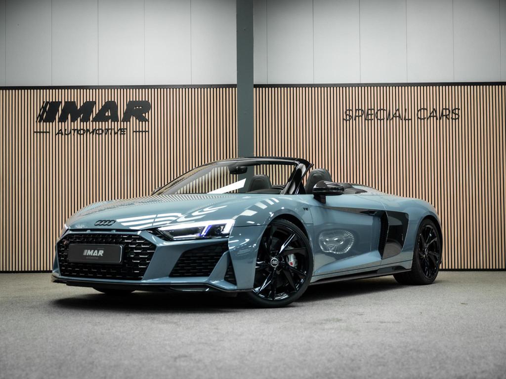 Audi R8 Spyder 5.2 FSI performance S tron. quat. Spyder Voll, Auto's, Automaat, Stof, Gebruikt, Zwart