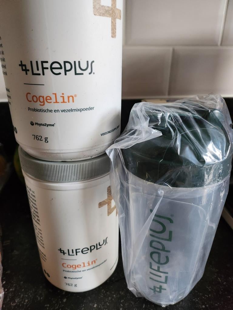 Lifeplus Cogelin Probiotische Vezelmixpoeder + Shakebeker, Sport en Fitness, Fitnessmaterialen, Nieuw, Overige typen, Ophalen of Verzenden