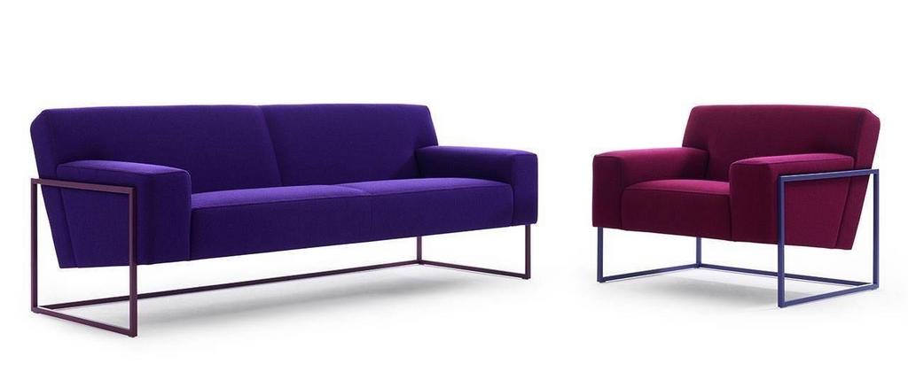 Leolux bankstel, 195x85x75 en 2 x 90x85x75 tweekleurig, Gebruikt, 150 tot 200 cm, Tweepersoons, 75 tot 100 cm