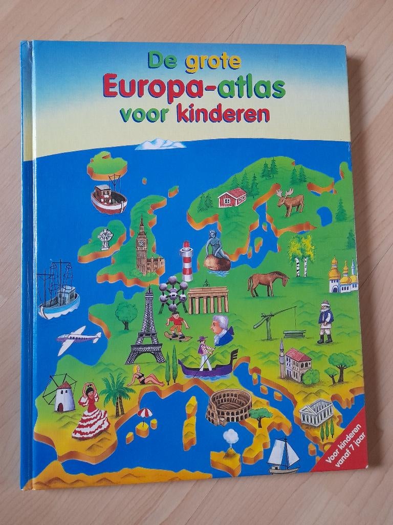 DE GROTE EUROPA ATLAS VOOR KINDEREN, Boeken, Atlassen en Landkaarten, Gelezen, Overige atlassen, Ophalen of Verzenden, 1800 tot 2000