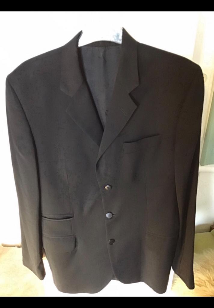 Zwart jasje, colbert heren, Daniël Hechter, eindexamenfeest., Kleding | Heren, Kostuums en Colberts, Zo goed als nieuw, Zwart