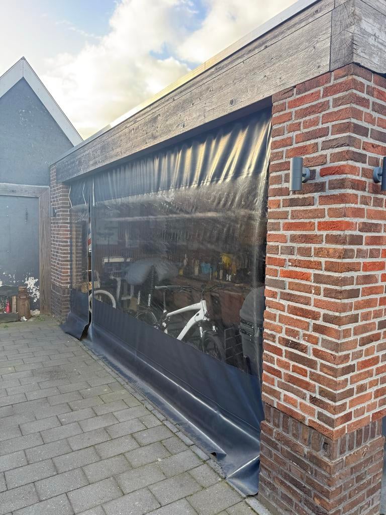 Zeil overkapping veranda ~4,7x2.4m en ~3,5x2,4m, Ophalen, Gebruikt, Veranda