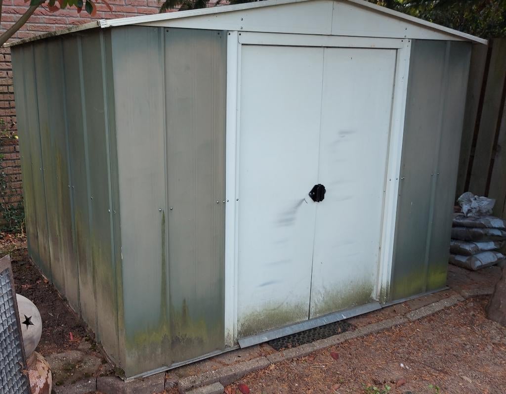 Metalen tuinhuisje GRATIS, Schuur, Zonder ramen, Metaal, Ophalen