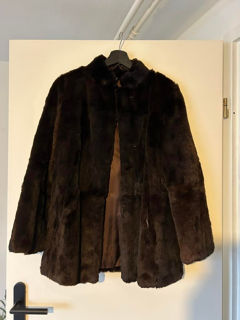 Echte bontjas, Kleding | Dames, Ophalen, Gedragen, Maat 36 (S), Bruin
