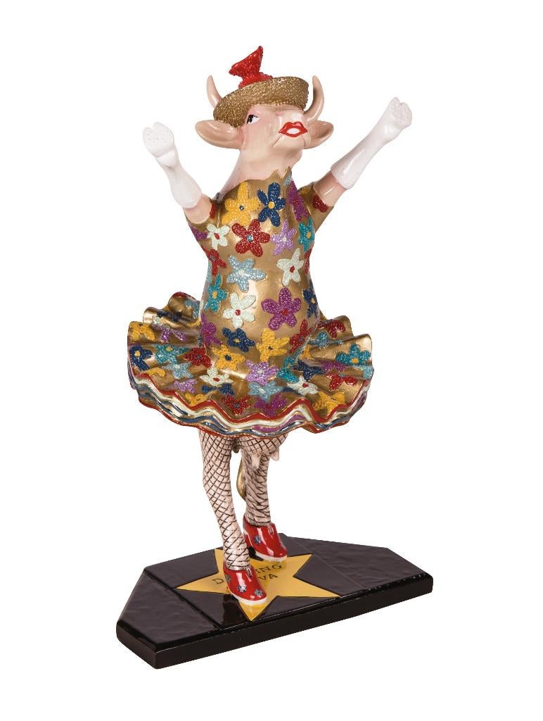 Nieuw Cow Parade koe Dancing Diva medium gratis verzending., Antiek en Kunst, Kunst | Designobjecten, Ophalen of Verzenden