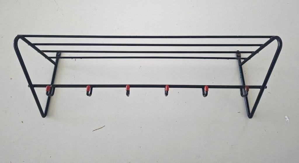 Vintage metalen kapstok jaren 60 stijl Friso Kramer/Spectrum, Huis en Inrichting, Woonaccessoires | Kapstokken, Wandkapstok, Ophalen of Verzenden