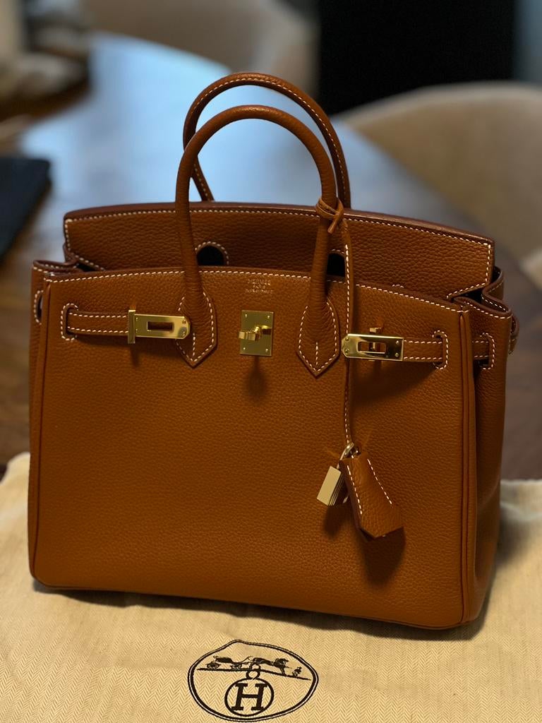 Hermes Birkin bag 25, Ophalen, Minder dan 30 cm, Zwart, Zo goed als nieuw