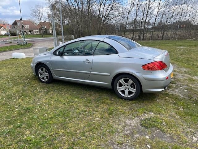 Peugeot 307 2.0 16V CC 2003 Grijs met airco, Voorwielaandrijving, 4 cilinders, Cabriolet, 4 stoelen