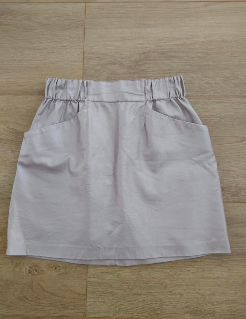 Zara - Metallic lichtroze rok - mt xs, Kleding | Dames, Rokken, Verzenden, Zara, Zo goed als nieuw, Roze