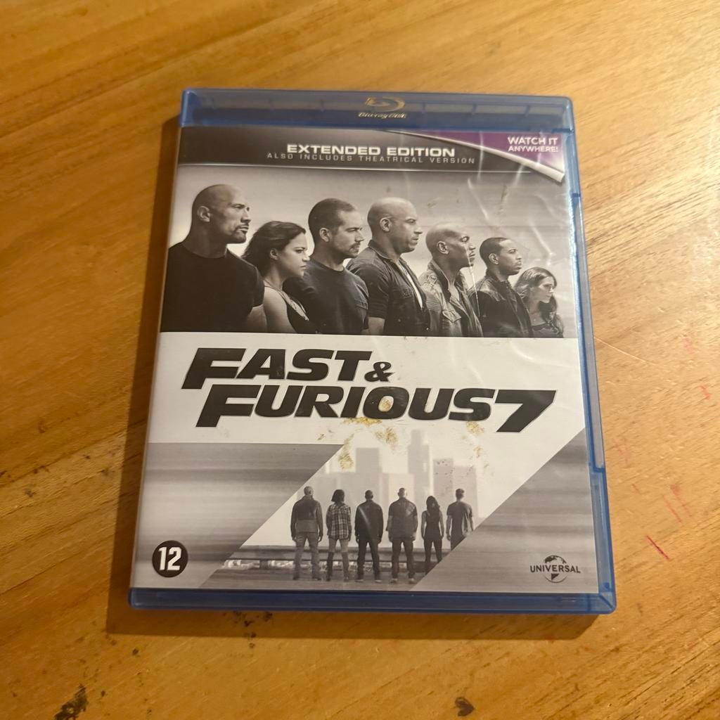 Fast & Furious 7 Blu-Ray - Extended Edition, Ophalen of Verzenden, Zo goed als nieuw, Actie