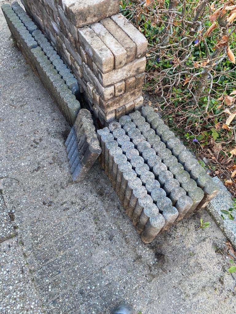 Palissade banden gratis, Ophalen, Gebruikt, 25 tot 50 cm, Beton