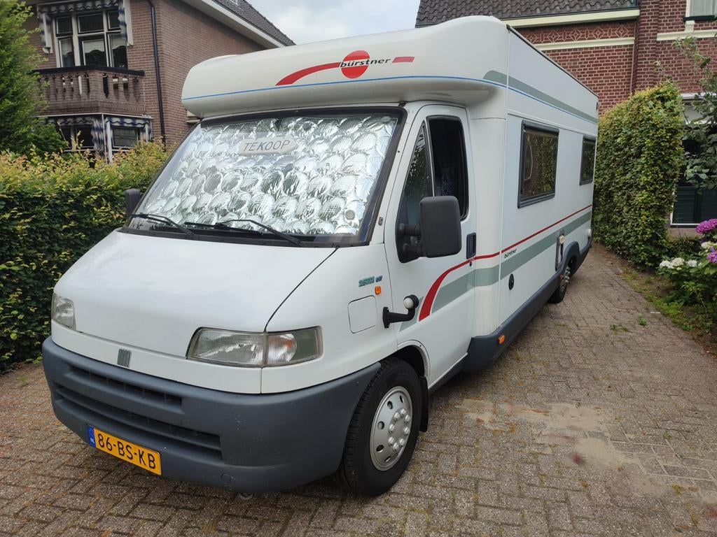 Burstner Camper Fiat Ducato 2.5 TD, Chemisch toilet, Ringverwarming, Fiat, Treinzit