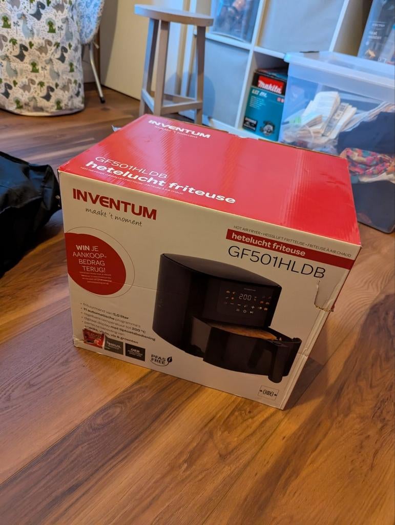 Inventum GF501HLDB Airfryer, 4 liter of meer, Ophalen of Verzenden, Nieuw