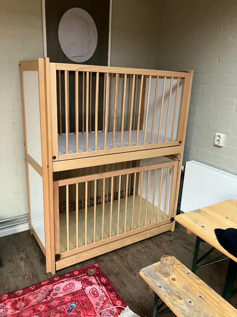 Duoslaper met kantelhek, Ophalen, Gebruikt, Ledikant