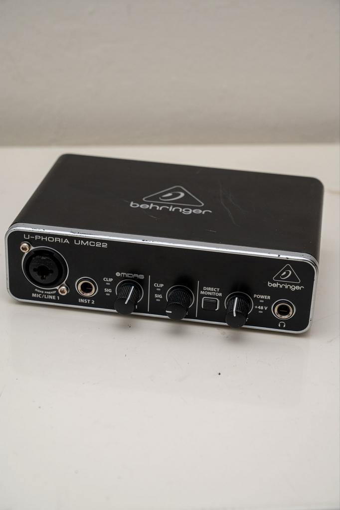 Behringer U-Phoria UMC22 audio interface, Muziek en Instrumenten, Overige Muziek en Instrumenten, Gebruikt, Ophalen of Verzenden