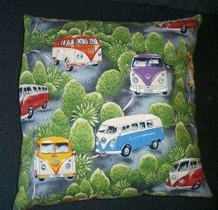 Vintage Volkswagen Samba Bus Kussen, Ophalen of Verzenden, Zo goed als nieuw