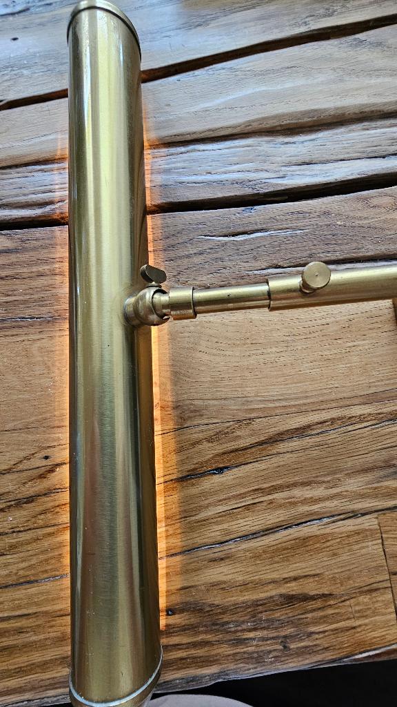 Schilderijlamp messing schilderijlampje met smd ledstrips, Ophalen of Verzenden, Gebruikt, Metaal