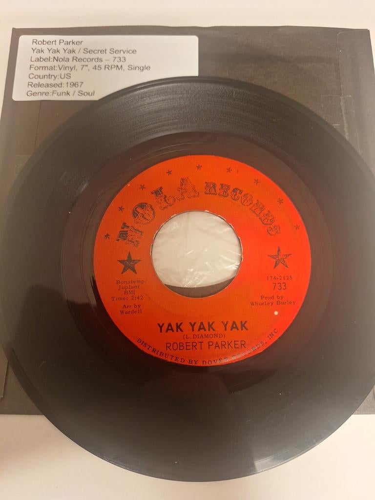 Robert Parker - Yak, Yak, Yak, 1967., Verzenden, 1960 tot 1980, Overige formaten, Soul of Nu Soul