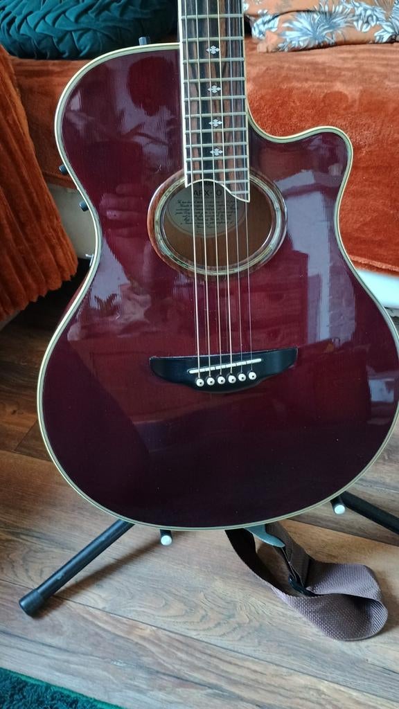 Vintage Yamaha APX10 gitaar met originele koffer, Ophalen of Verzenden, Gebruikt, Western- of Steelstringgitaar, Met koffer