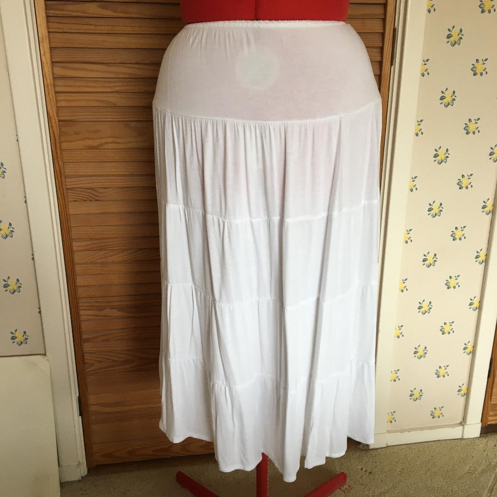 Rok - Vintage Beach Time zacht witte rok maat 48/50, Wit, Maat 46/48 (XL) of groter, Nieuw, Ophalen of Verzenden