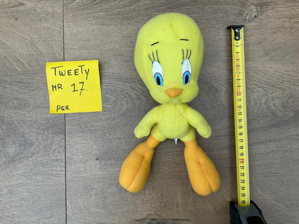 Zgan gebruikte, niet kapot, Tweety Looney Tunes knuffel, Ophalen, Looney Tunes, Zo goed als nieuw, Beeldje of Figuurtje