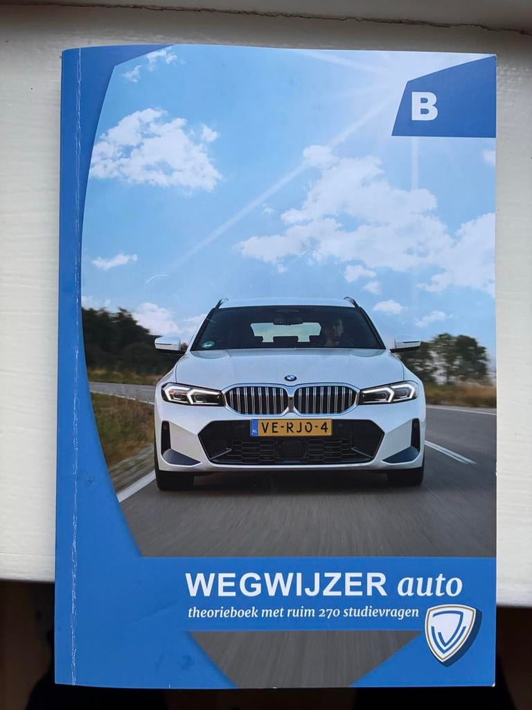 Theorieboek Rijbewijs B - Wegwijzer Auto met studievagen, Boeken, Ophalen of Verzenden, Zo goed als nieuw, Algemeen